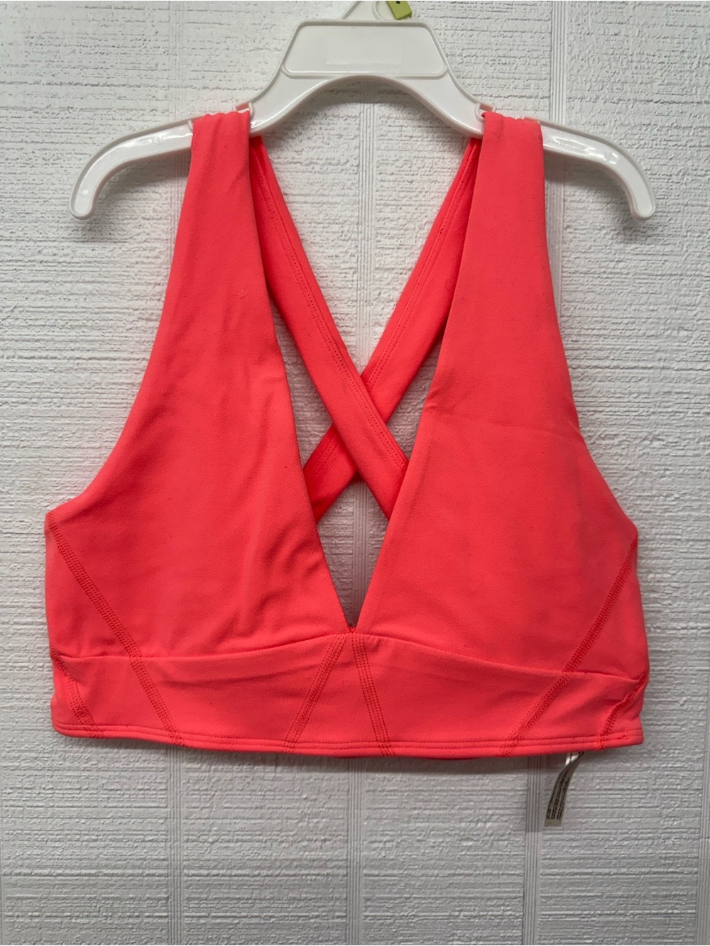 Free People Coral Pink Strappy Crop Top